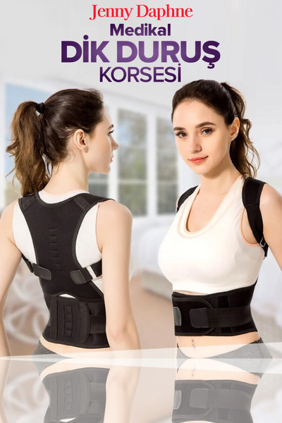 Jenny Daphne Dik Durus Korsesi Kambur Önleyici Korse Omuz Bel Sırt Korsesi Di...