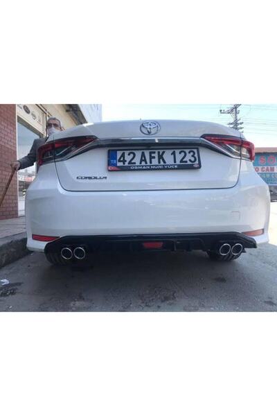 FV-TUNİNG Toyota Corolla 2020 Difüzör A Kalite Pianoblack