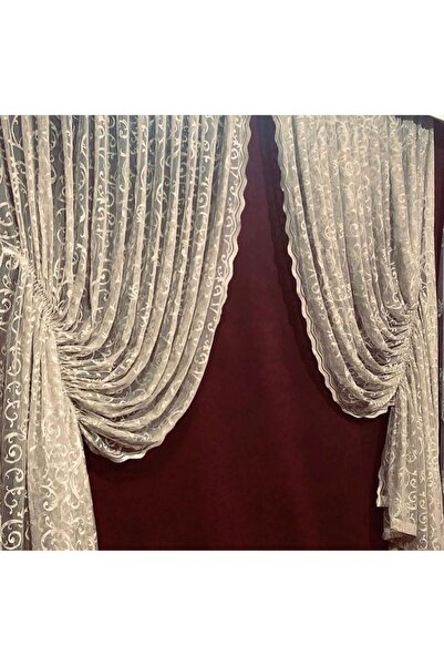 CEYLANLAR Cortina de fundal cu două aripi, cu șnur, din nurcă și iederă