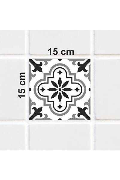 hedefPLUS Muftak Banyo Fayans Kaplama Duvar Dekorasyon Sticker Folyo 30 Adet 15x15cm