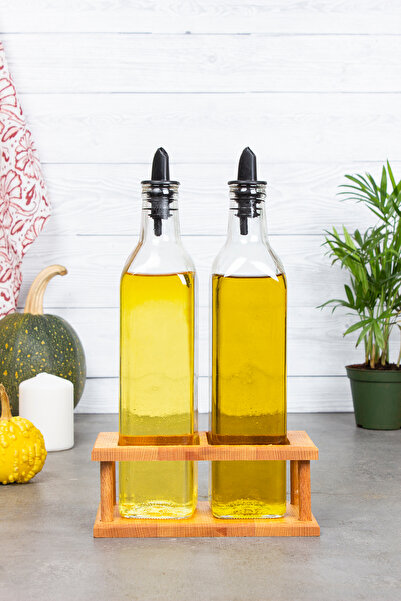 KukiWood Esti Kare 2'li Yağlık ve Sirkelik-yağdanlık 500ml
