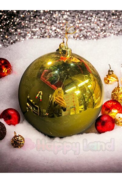 Happyland زخرفة شجرة عيد الميلاد الصنوبرية العملاقة الحجم كرة عيد الميلاد لون...