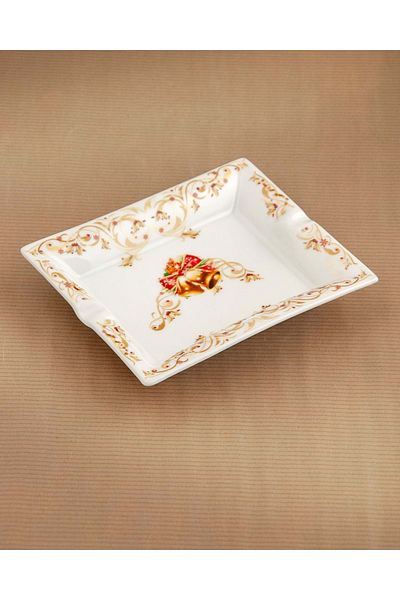 Bursa Porselen Dekor Christmas bell gilded porcelain ashtray