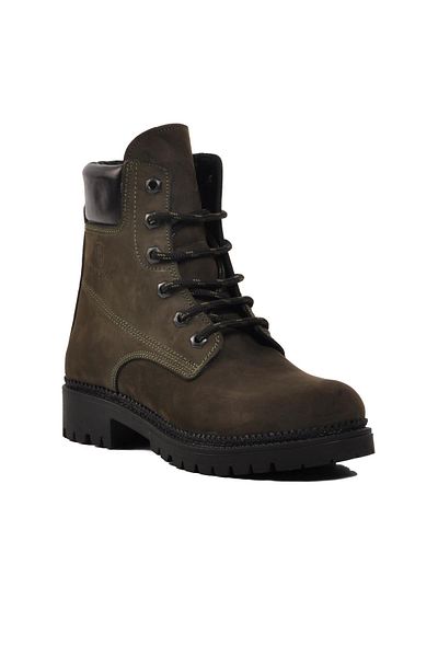 AYAKMOD 90001-9 Μπότες Unisex από γνήσιο δέρμα με φλις εσωτερικά