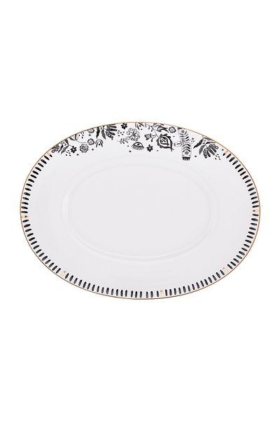Emsan Artisan Fine Bone Boat Plate 33 cm