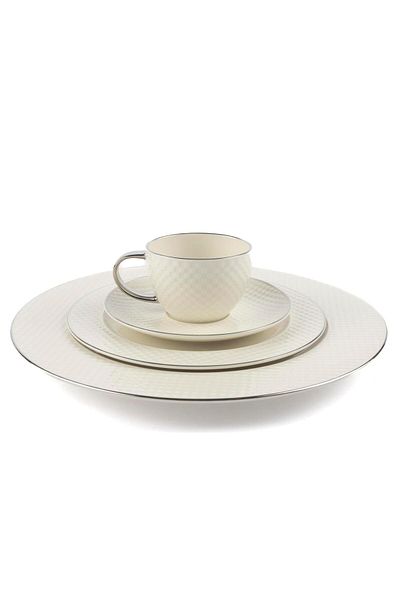 Mikasa Moor Accent Silver 19 Piece Breakfast Set