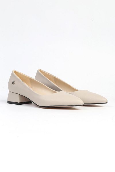 Pierre Cardin ® PC-52009-3478 Beige Skin-Women's Heeled Shoes