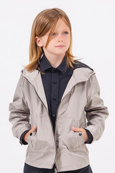 Gold Class Kidswear Hooded Boys' Raincoat with Zipper Pockets
