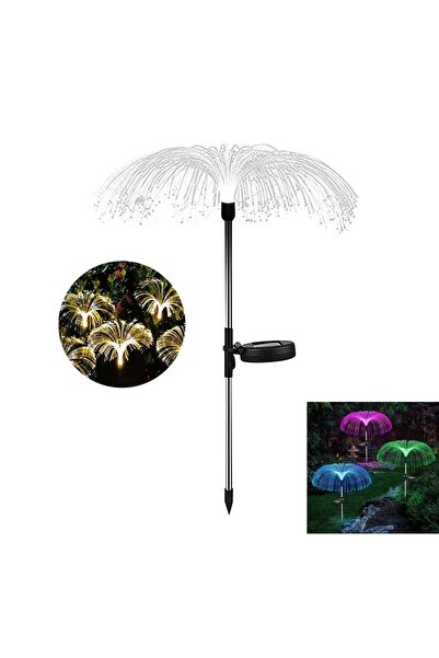 gaman 7 Renk Fiber Optik Dekoratif Aydınlatma Güneş Enerjili Dış Mekan Bahçe ...