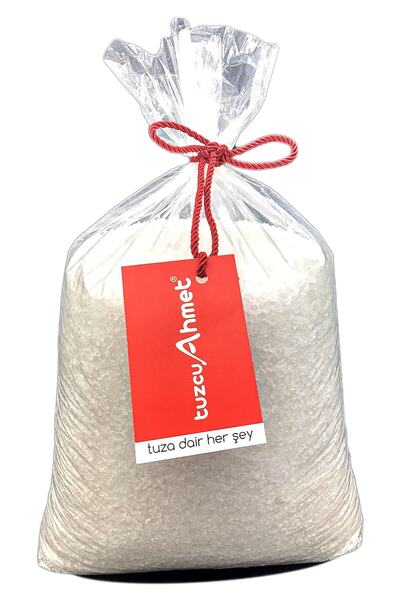 Tuzcu Ahmet 5 Kg Iri Taneli Çankırı Kristal Kaya Tuzu Kırmızı Etiket 1. Kalite