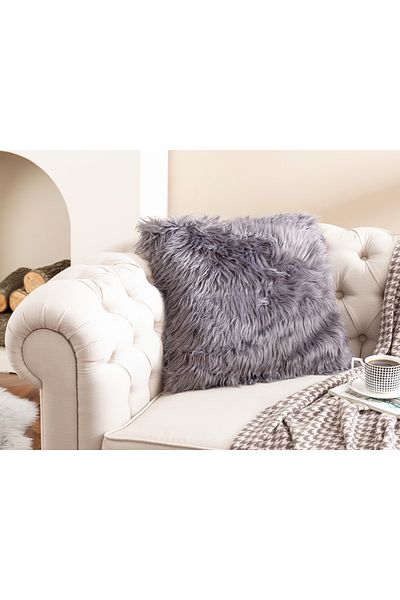 English Home Husa de perna Jade Plush 45x45 Cm Antracit