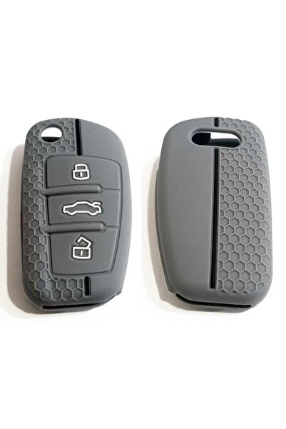 skilit samsun oto kilit لسيارة أودي A3 A4 A6 حافظة مفاتيح سيليكون مخططة باللو...