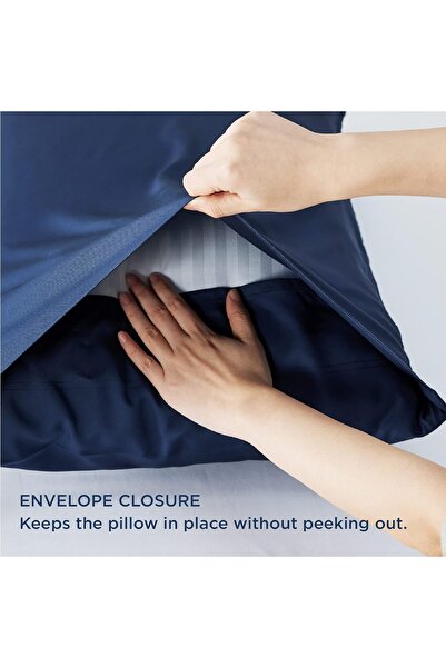 İzgi Concept Набір подушок з синьою обкладинкою преміум-класу, 2 штуки, 50x70, тканина Ranforce