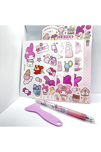 facnspt Kawaii Sanrio - مجموعة ملصقات اللحن