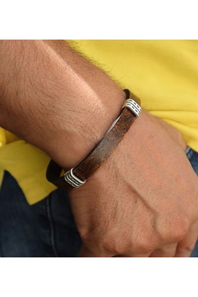 Ebsem - 100% Leather Men's Women's Bracelet Leather Band