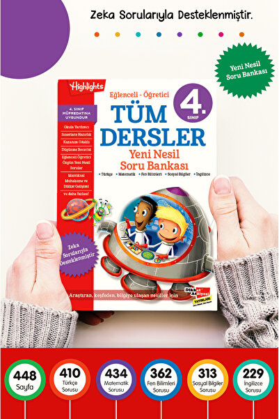 Dikkat Atölyesi Yayınları Dikkat Atölyesi 4. Sınıf Tüm Dersler Yeni Nesil Soru Bankası