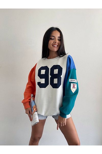 Calisa Sweat pentru femei cu mâneci color block