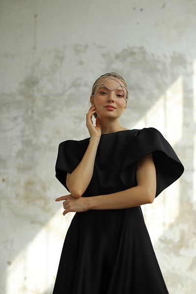 minel aşk Midi Length Satin Dress