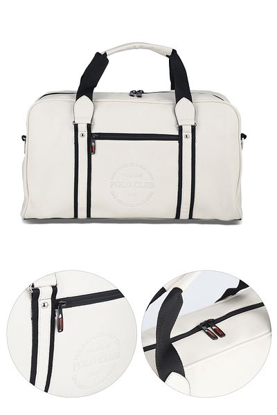LOS ANGELES POLO CLUB Cream Unisex Sports And Travel Suitcase