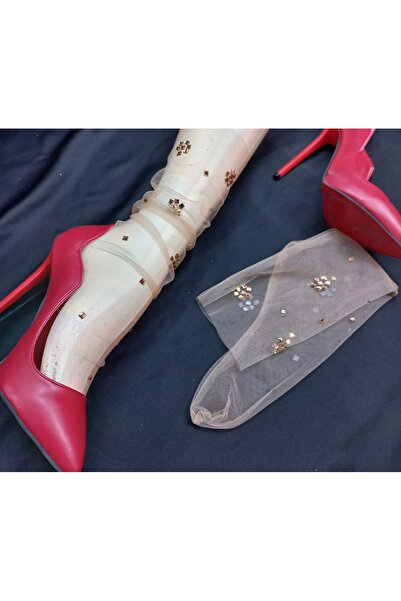 es moda shop Salsa Mia stoned gauze socks skin color