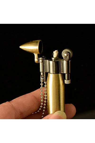 Genel Markalar Metal Mermi Çakmak Gold Renk Kurşun Çakmak