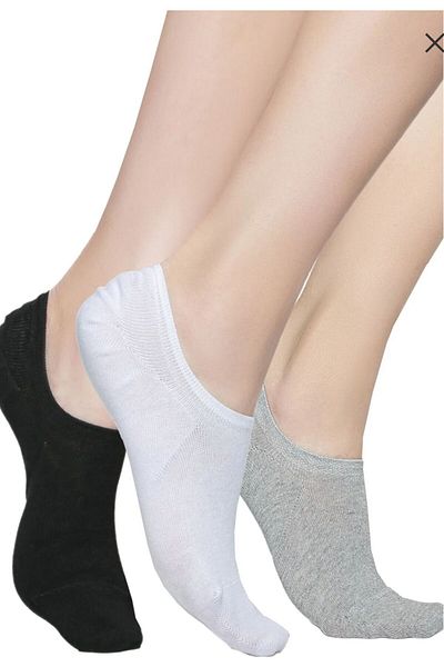 SİHİRLİ AYAKLAR Set șosete din bambus pentru femei elastice flexibile, 12 piese 4 NEGRU 4 GRI 4 ALB