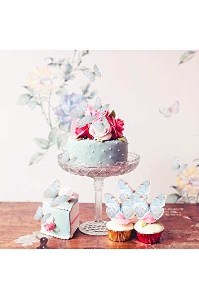 hediyehobihersey Ready Cut Edible Butterflies Print on Sugar Paper,Edible Print Butterfly (CHOOSE MODEL)