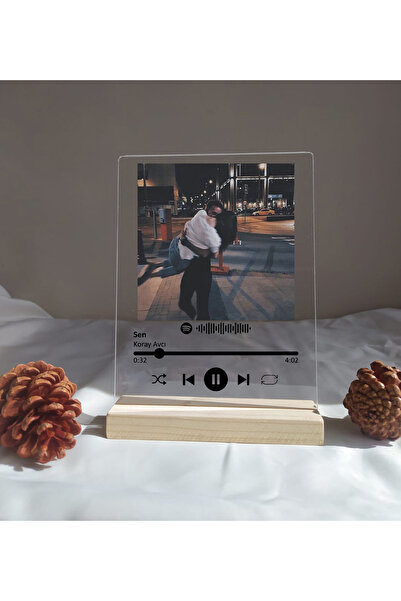 Kaya Baskı Spotify Barkodlu Plak Kişiye Özel , Sevgiliye Hediye Arkadaşa Hedi...