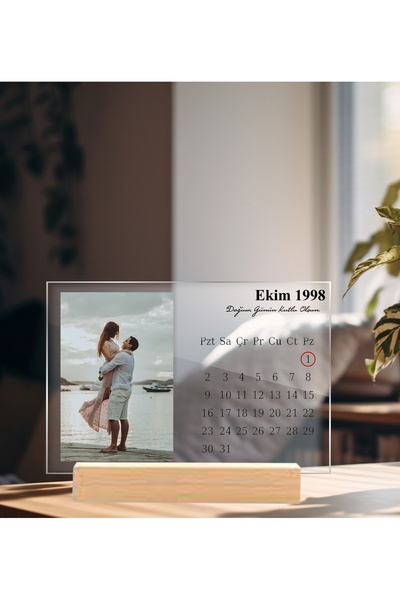Kaya Baskı Kişiye Özel Hediye Sevgiliye Hediye Takvim Özel Gün Takvimi Yılbaşı Hediyesi KYBSK01