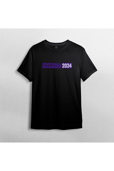 Pixxa Football Manager 2024 - FM 2024 100% Cotton Crew Neck T-Shirt Model - 1