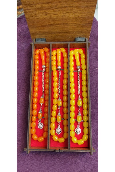 izmirpazarı 3-компонентен комплект в кутия - капсула за броеница от кехлибаре...