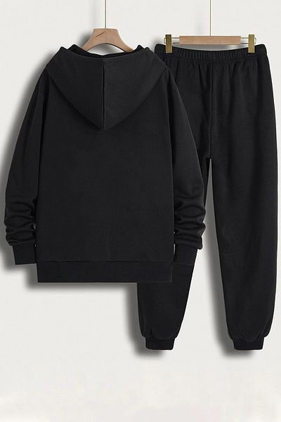 AMMA Unisex Bape Printed Hooded Sweatshirt Tracksuit Set