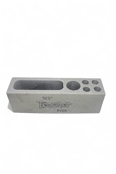 RocArt Home Beton Kalemlik Best Teacher Ever (Gri)