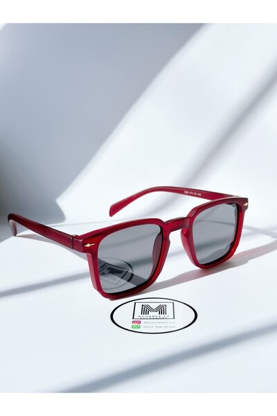 MOONMEE Moon Güneş Gözlüğü - Unisex Güneş Gözlüğü Kırmızı UV400 Korumalı