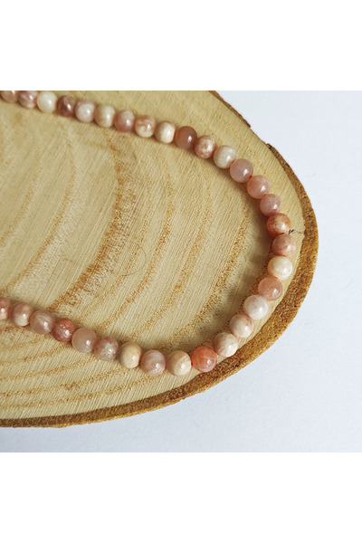 ByKolyeucum 3 قطع 6 ملم قطع كروية من حجر الشمس الطبيعي مع ثقب