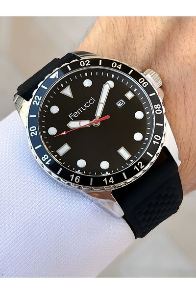 Ferrucci Special Design Waterproof Silicone Cord Men's Wrist Watch