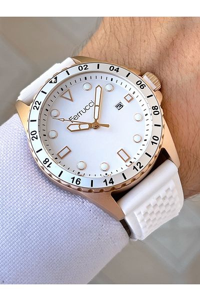 Ferrucci Special Design Waterproof Silicone Cord Men's Wrist Watch