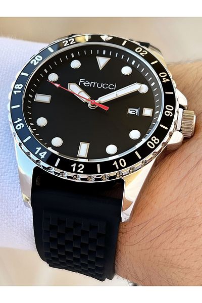 Ferrucci Special Design Waterproof Silicone Cord Men's Wrist Watch