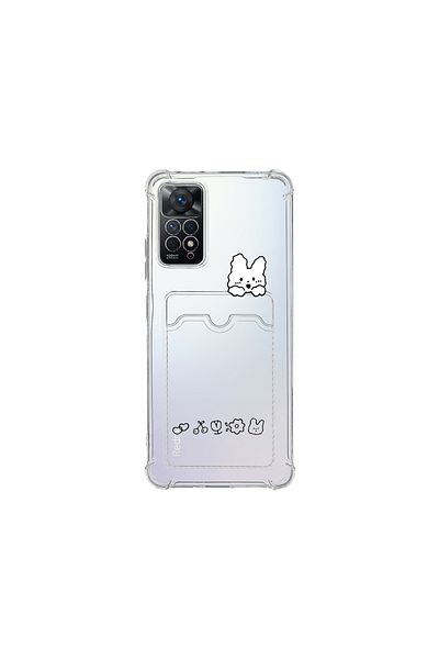 MustCase حافظة حامل بطاقات شفافة مضادة للصدمات لهاتف Xiaomi Note 11 Pro-note 12 Pro 4g متوافقة مع الكاميرا