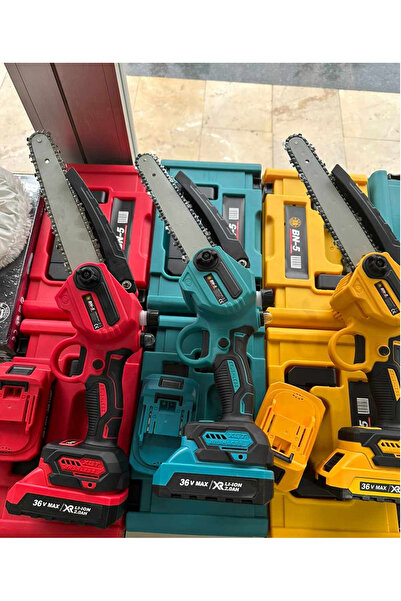 BANCO BN-5 Bn-5 Banco 36v 2 Ah Lion Çift Akülü Şarjlı Budama Testeresi Taşıma...