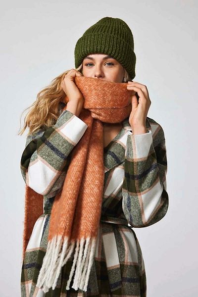 ONLY Women's Onltasja Tassel Scarf 15299763 Amber