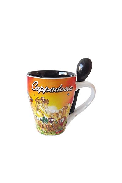 kapadokyahediyelik كوب سيراميك واحد من كابادوكيا، حجم كبير