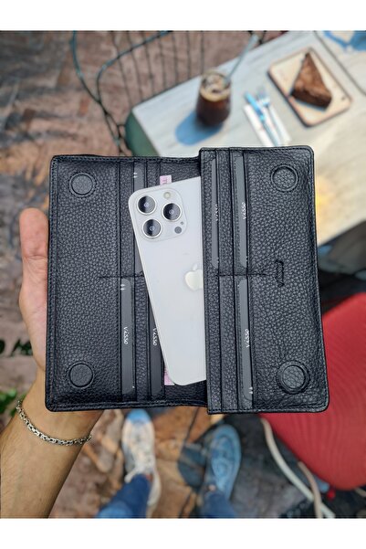 Visso leather Visso 902 Hakiki Deri El Geçmeli Kordonlu Kişiye Özel Telefon H...