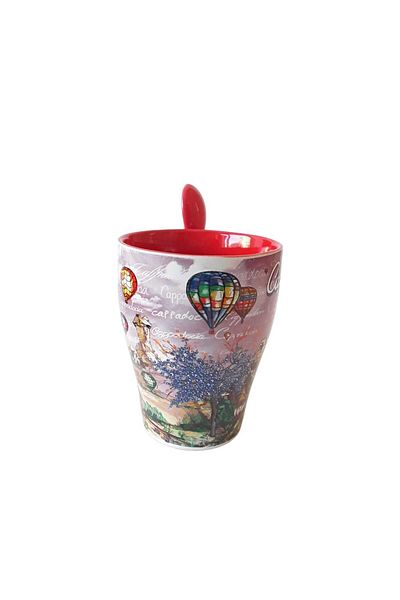 kapadokyahediyelik CAPADOCIA SINGLE CERAMIC CUP, LARGE SIZE