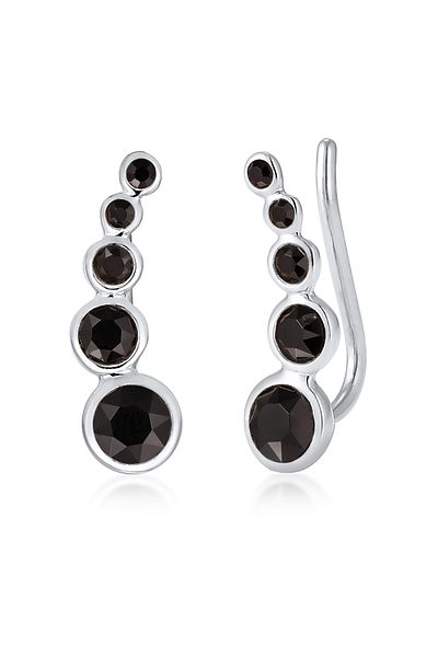 ELLI Ohrringe Earcuff Earclimber Kristalle 925 Silber