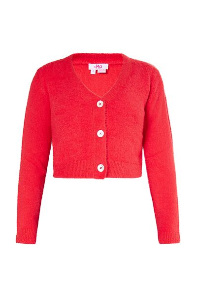 myMo Cropped Strickjacke biany