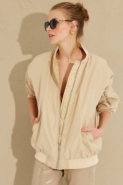 Cool & Sexy Women's Vanilla Oversize Coat QRS8359