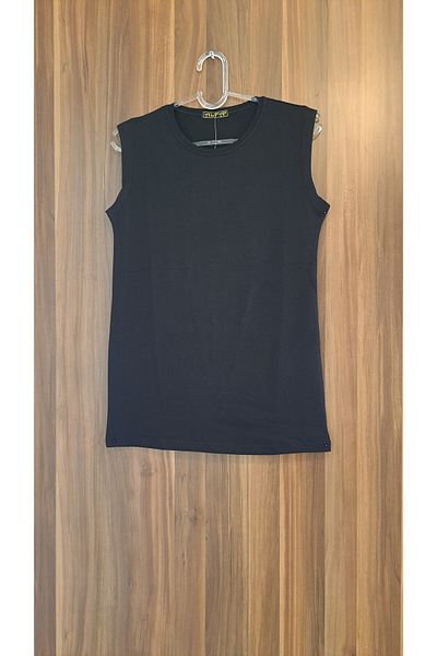 Alfa Women's Zero Sleeve Crew Neck Body Black