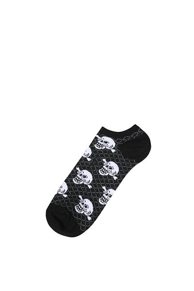 Colin's Printed Black Men's Socks