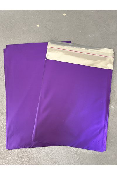 Meyofficial Purple color metalized gift package 17*25 cm 10 pieces